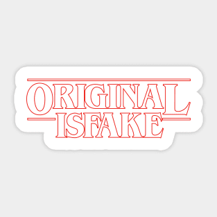 Stranger Things Logo Funny Parody Sticker